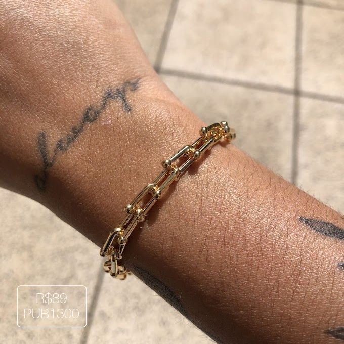 Pulseira Inspiração Tiff Lisa Dourada